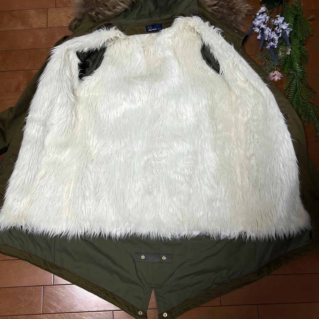 美品【フレッドペリー】 モッズコート ライナー、ラクーンファー付き