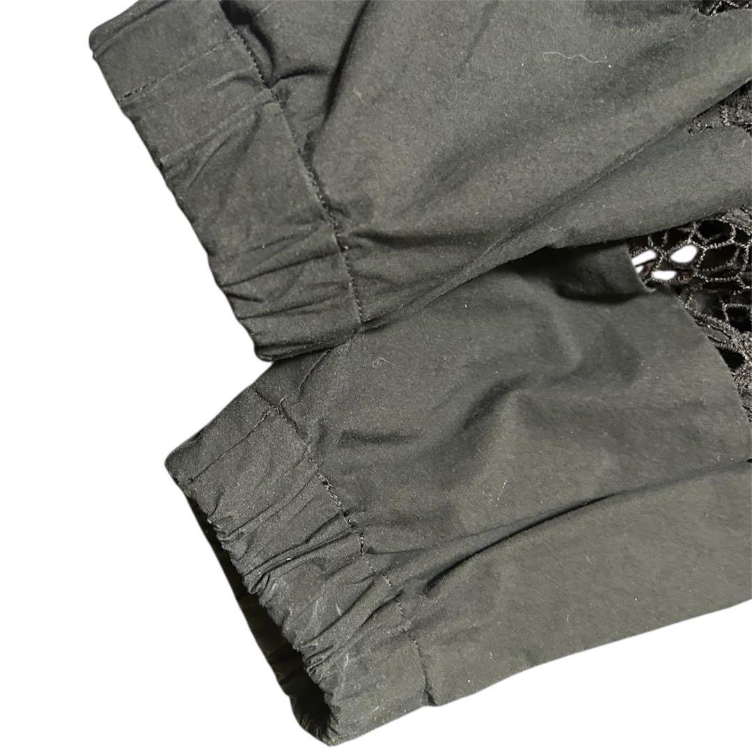 ビアズリー袖レースシャツブラックサイズフリー22AW