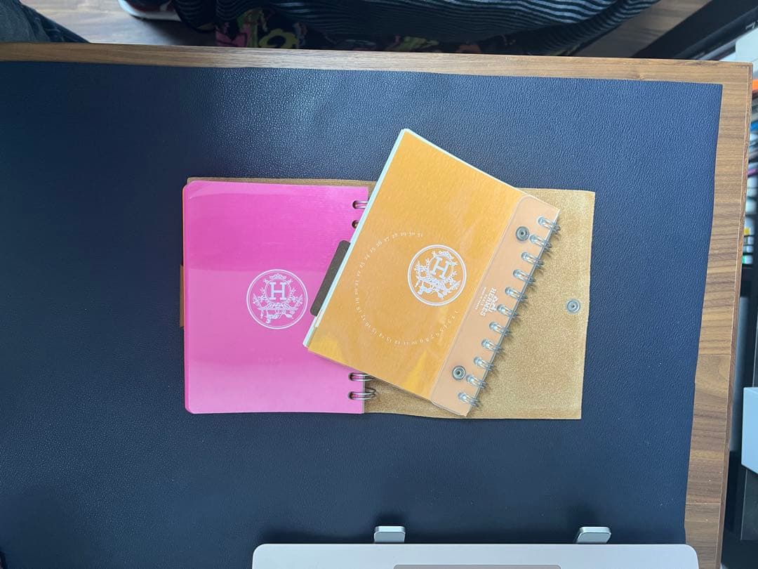 HERMES エルメス ユリス PM 2種 レフィル付 手帳カバー フランス製