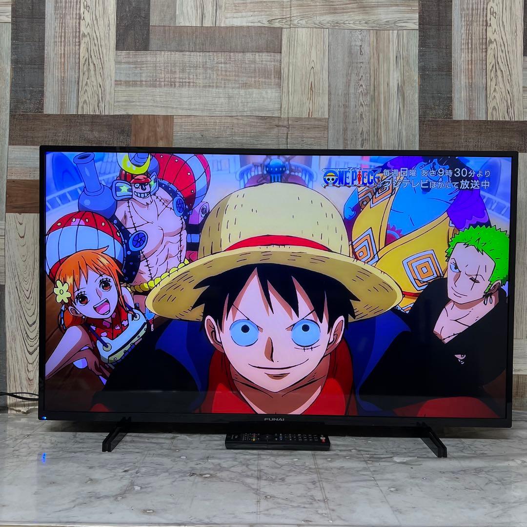 全国送料込❣️フナイ43V型4K チューナ内蔵外付けHDD裏番組録画対応