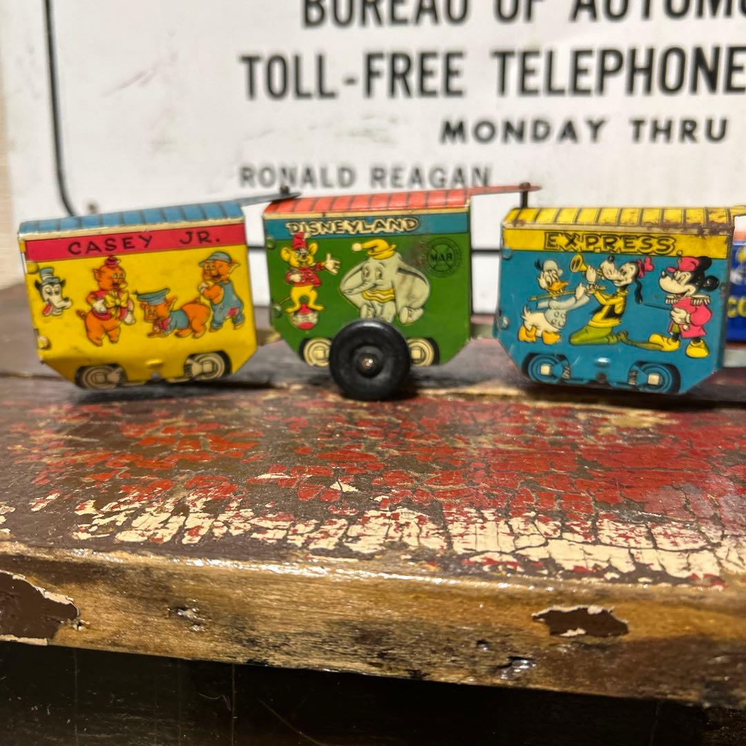 50's U.S.A ヴィンテージ Disney ブリキ 列車玩具 レトロ
