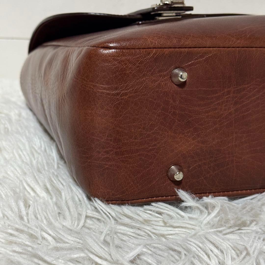 美品✨ソメスサドル　新喜皮革　コードバン　ビジネス　ハンドバッグ　超希少モデル