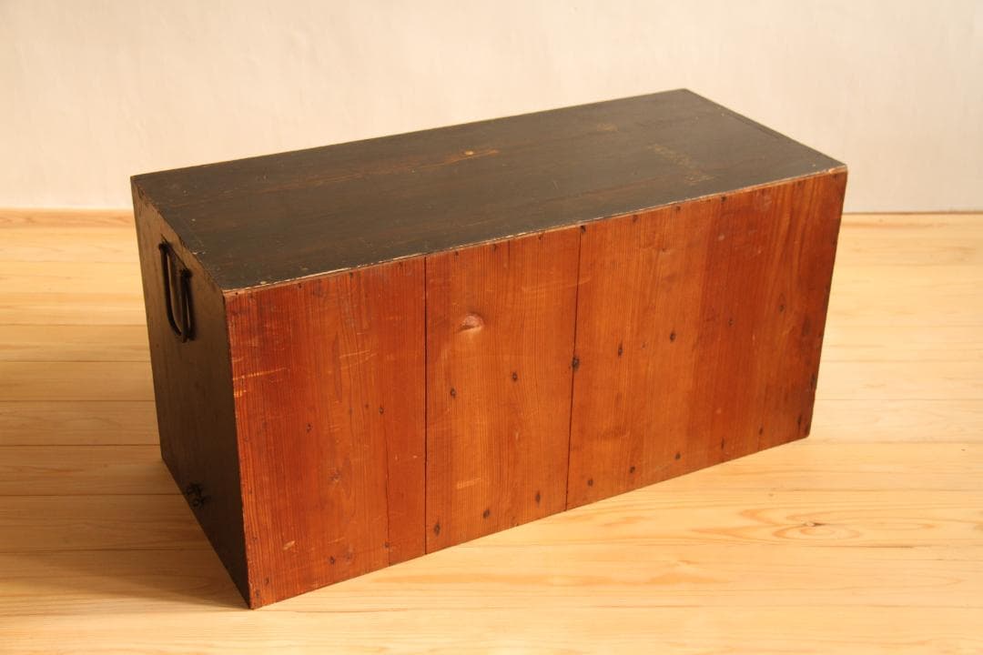 収納棚　2段　木製　古道具　古家具　ビンテージ　レトロ　ナチュラル