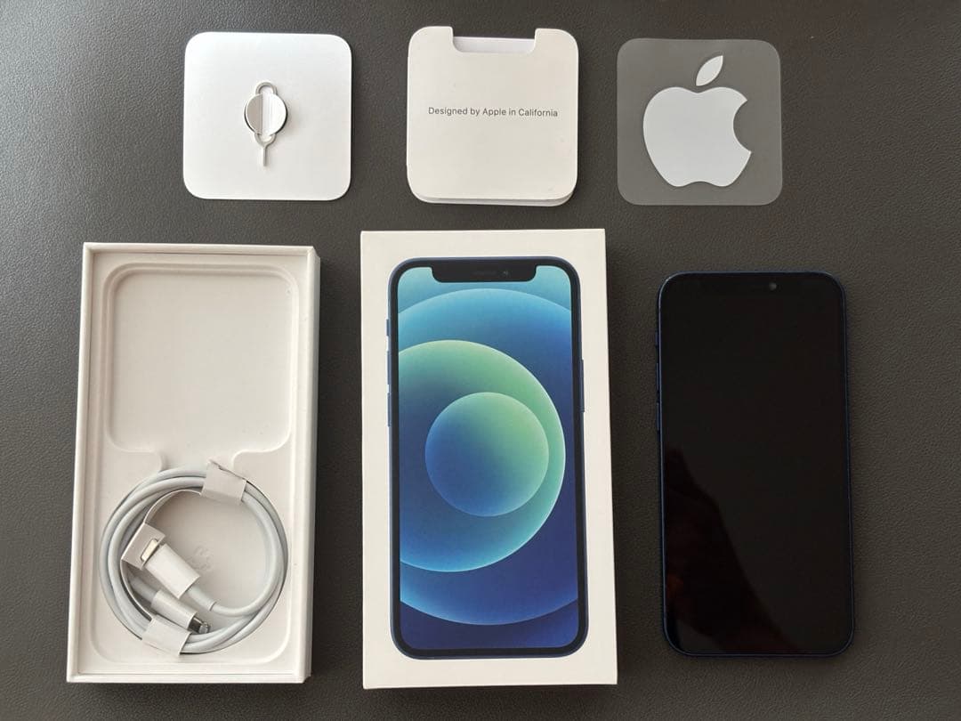 【箱付き完品】水没iPhone 12 miniネイビーブルージャンクSIMフリー