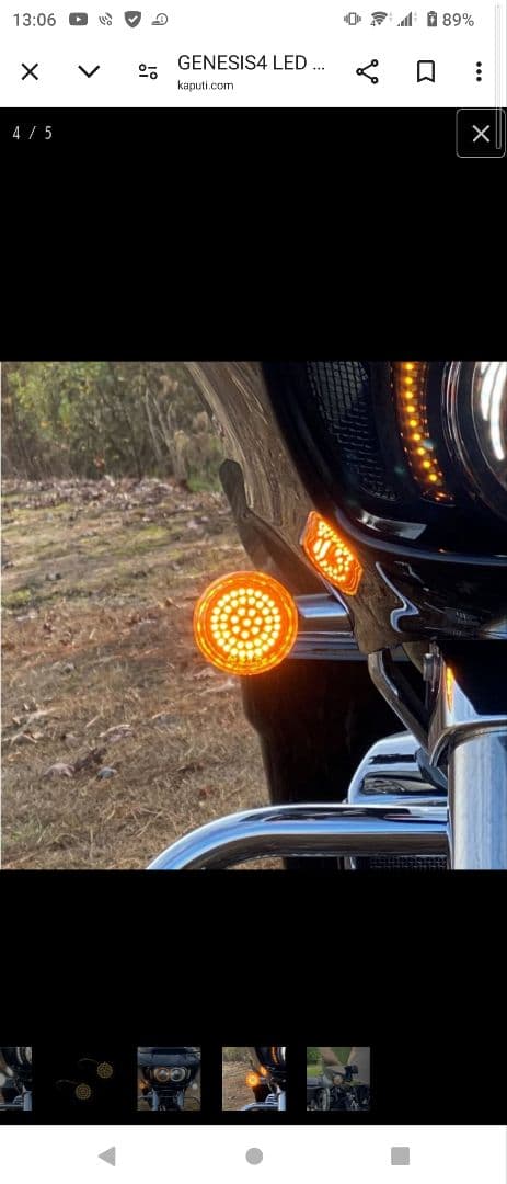 カスタムダイナミクス GENESIS4 デイライト フロントウインカー CVO用