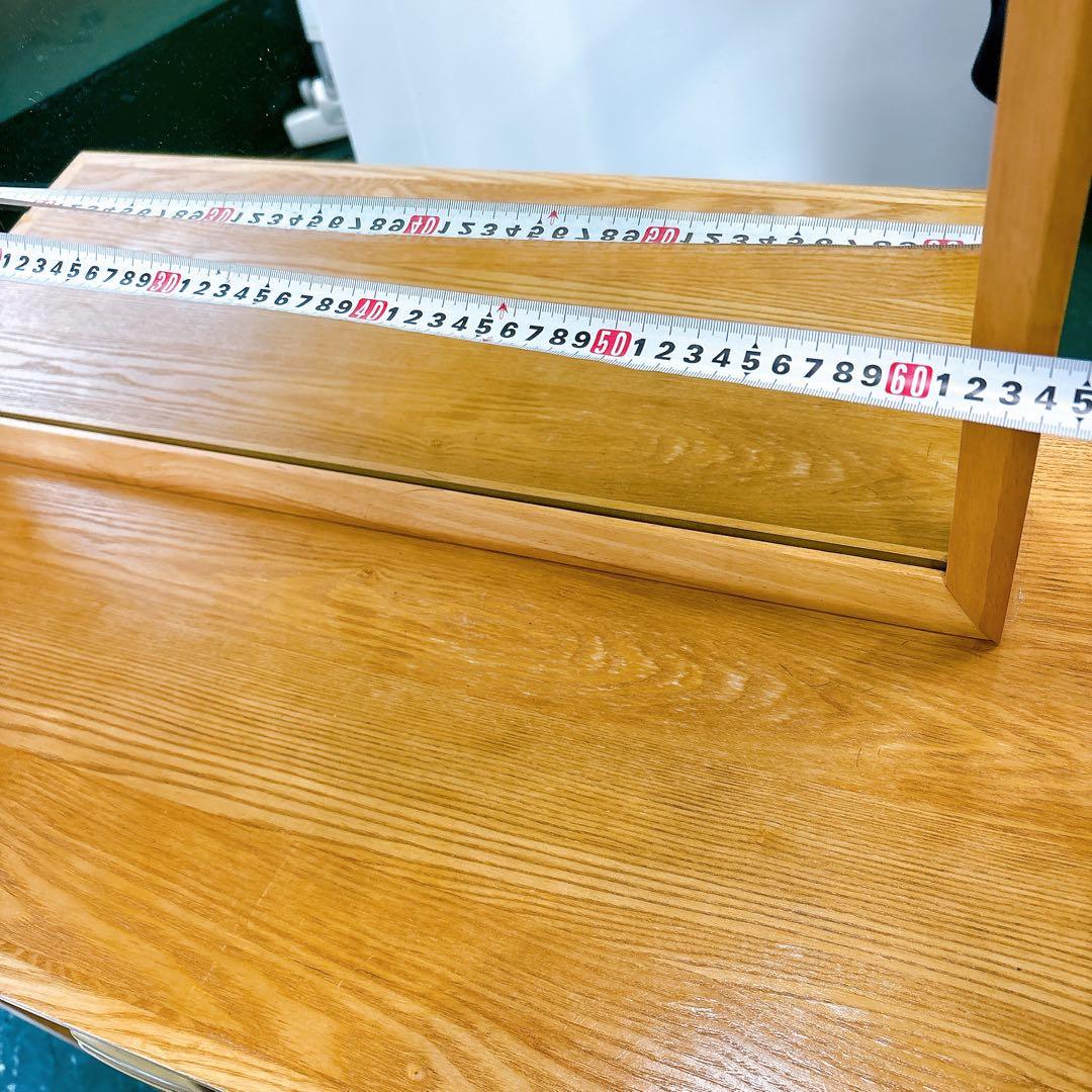 訳あり[送料込み】美容室 ドレッサー 片面 サロン 鏡台 木製