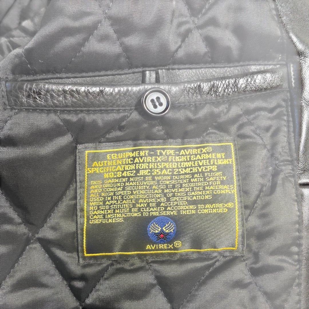 アヴィレックス レザー スタジャン S表記(M〜L相当) キルティング 超良品