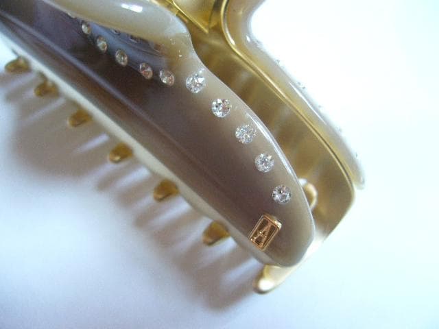 ☆新品☆アレクサンドルドゥパリ●希少✨限定色✨クリスタル付きヘアクリップ/M