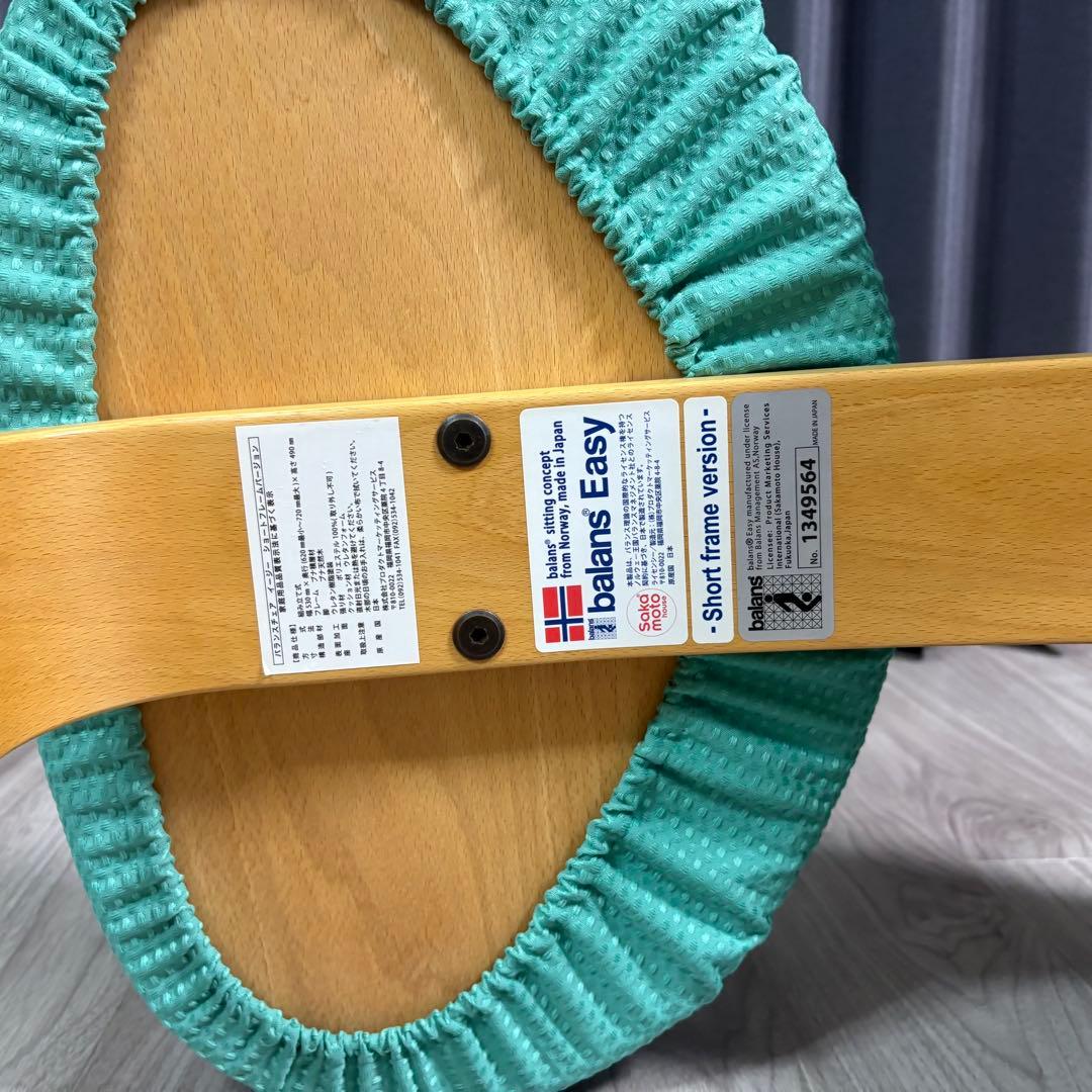 Balans Easy バランスチェア　サカモトハウス 水色　カバー付
