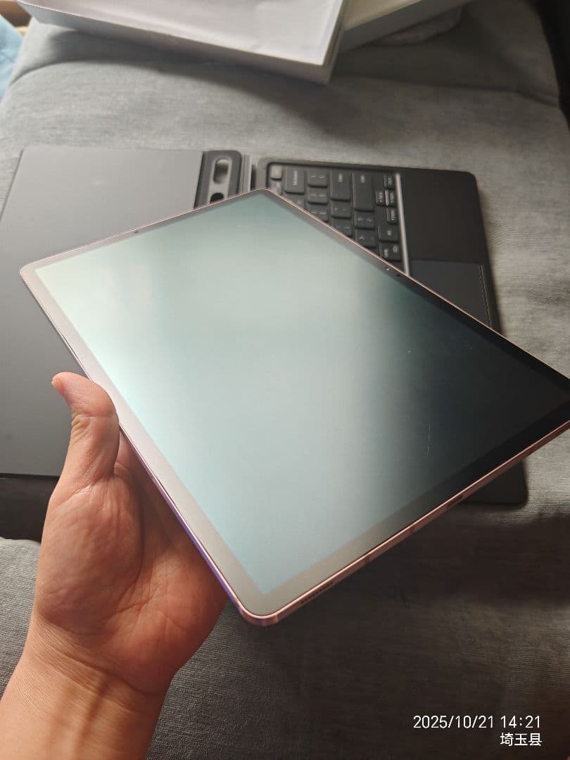 Galaxy Tab S7+ 5G 8gb+256GB ピンク キーボードカバー