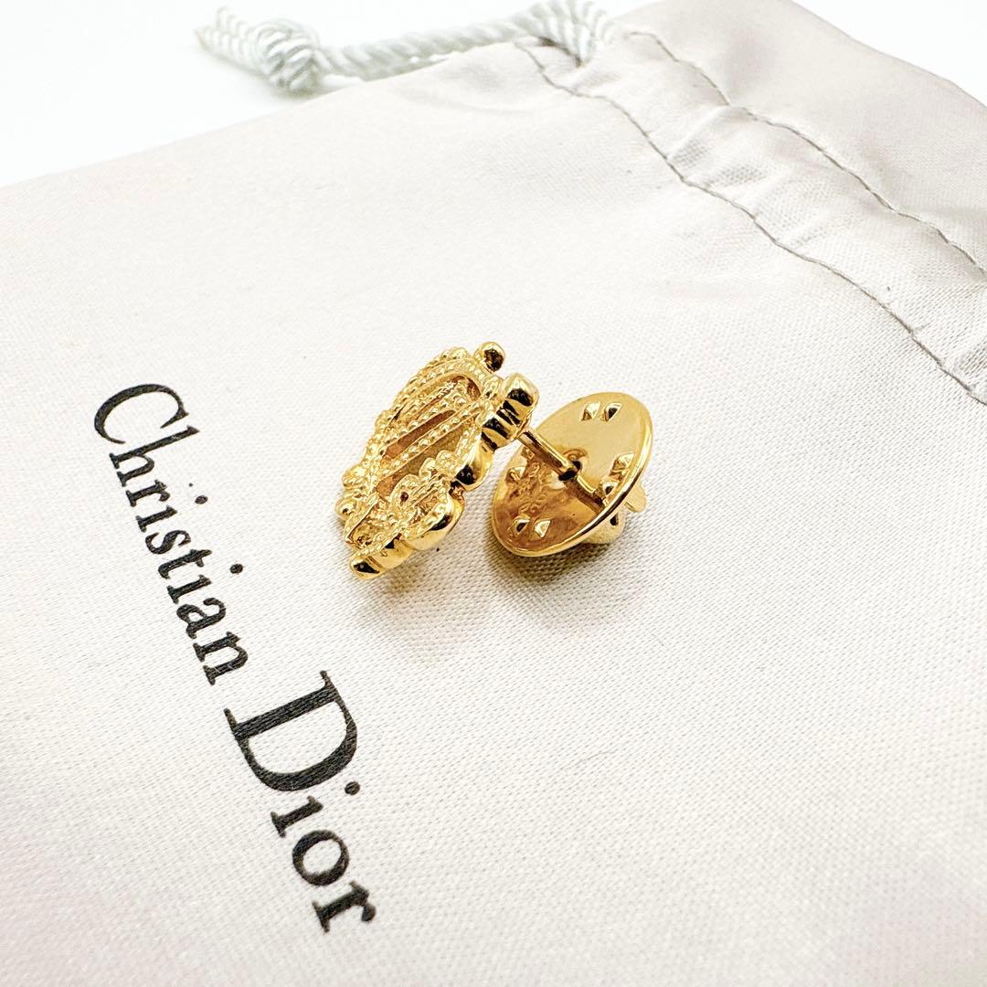 2726 極美品✨Dior　ピンブローチ　CD　ロゴ　希少　刻印