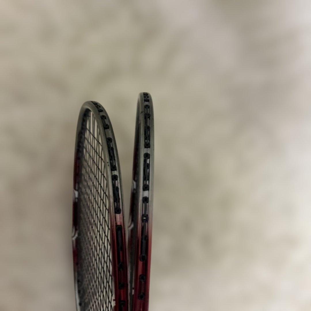 【2本セット】MMOA XENEPOWER16 バドミントンラケット シルバー