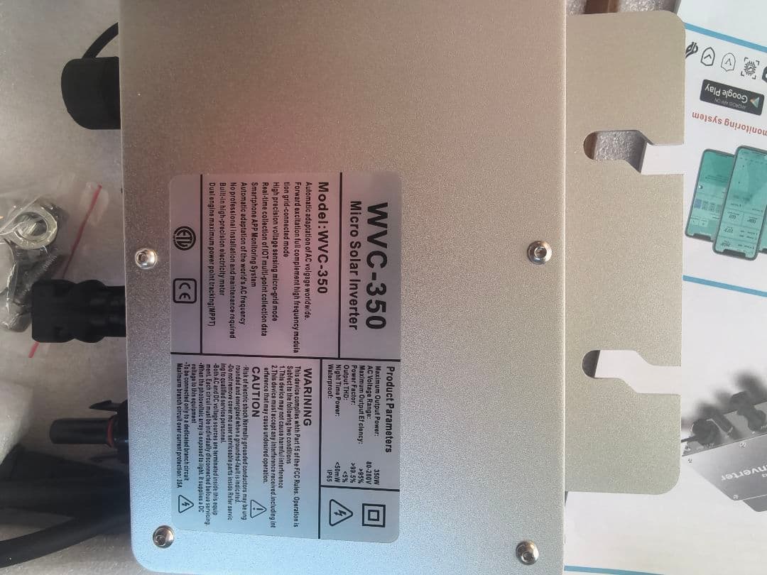 350W マイクロインバーター、太陽光発電グリッドタイインバーター、家庭用発電
