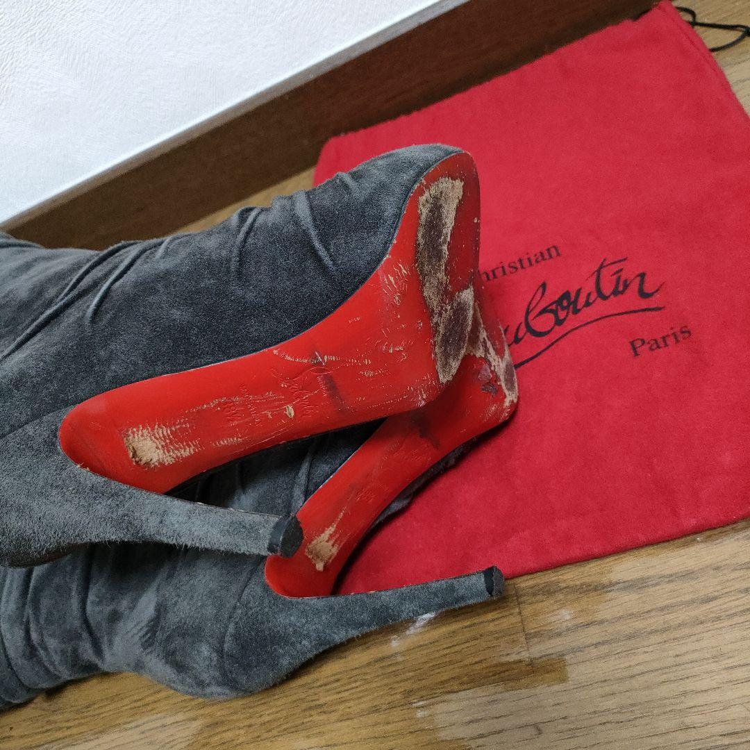 Christian Louboutin ロングブーツ　スウェット　38 1/2