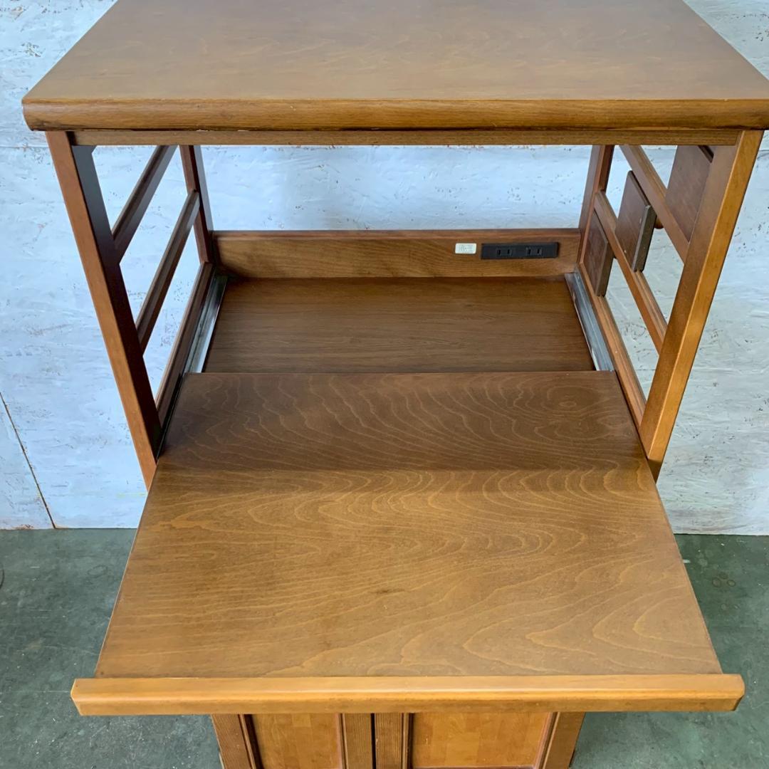 【カリモク】 キッチンボード キッチン収納 昭和レトロ アンティーク A0545