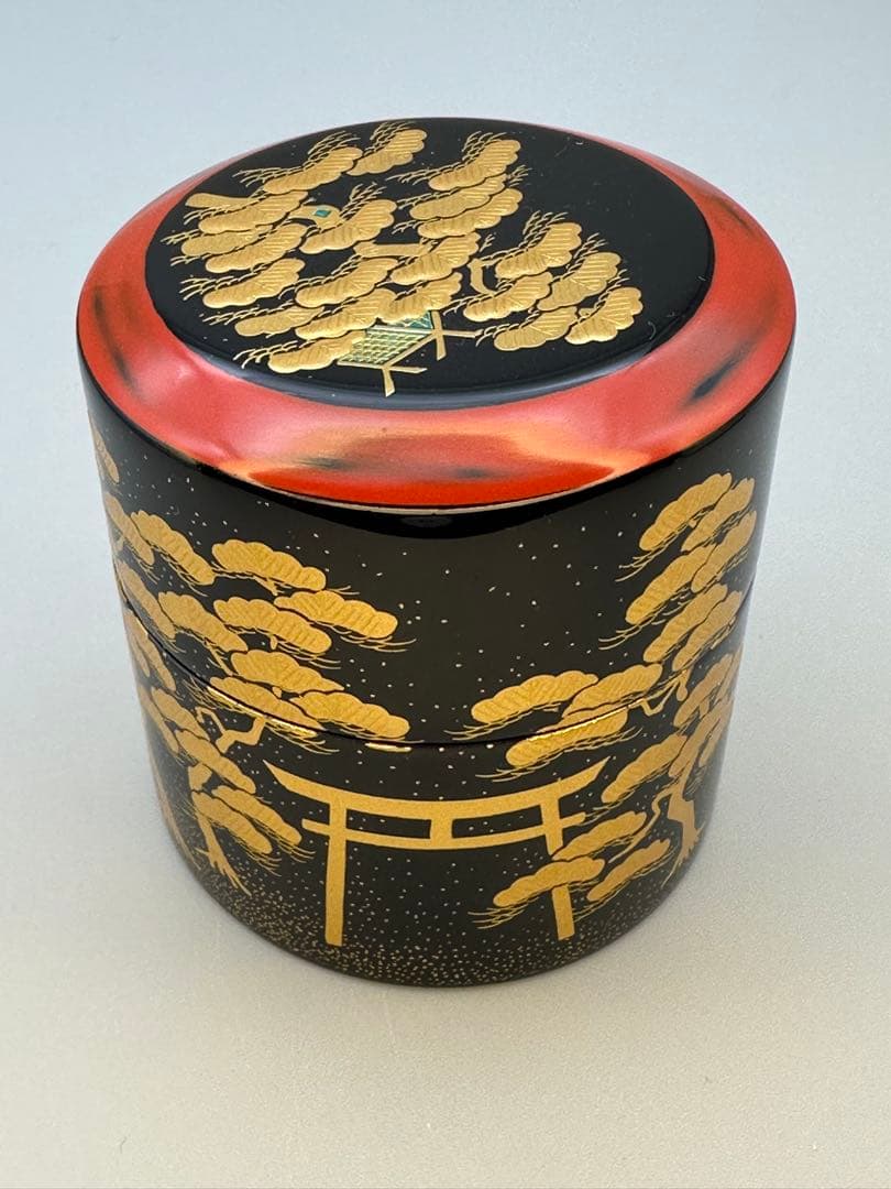 茶道具　棗　和田寿峰　住吉蒔絵