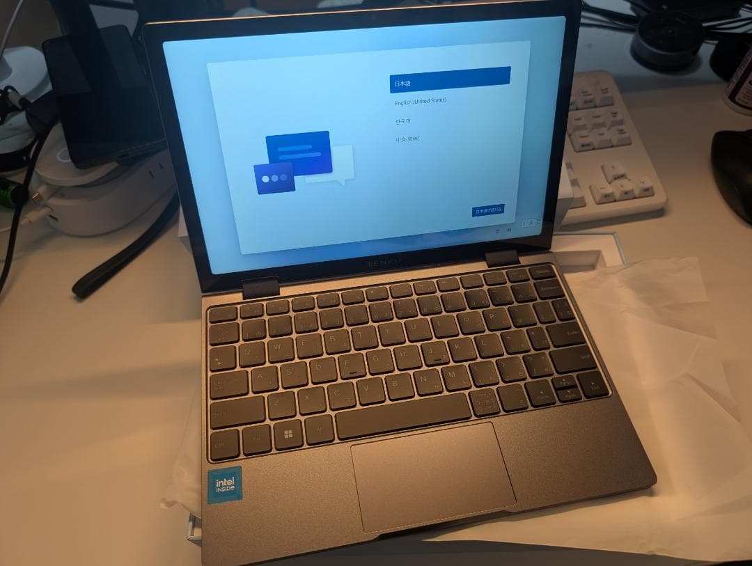 n*0様 TENKU MOBILE S10+ シルバー ノートPC 新品未使用（