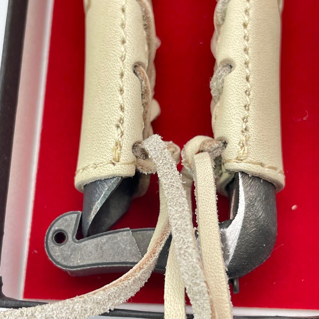 【M38】本革巻　おの義刃物　双刃型　両刃芽切鋏　8インチ　剪定鋏