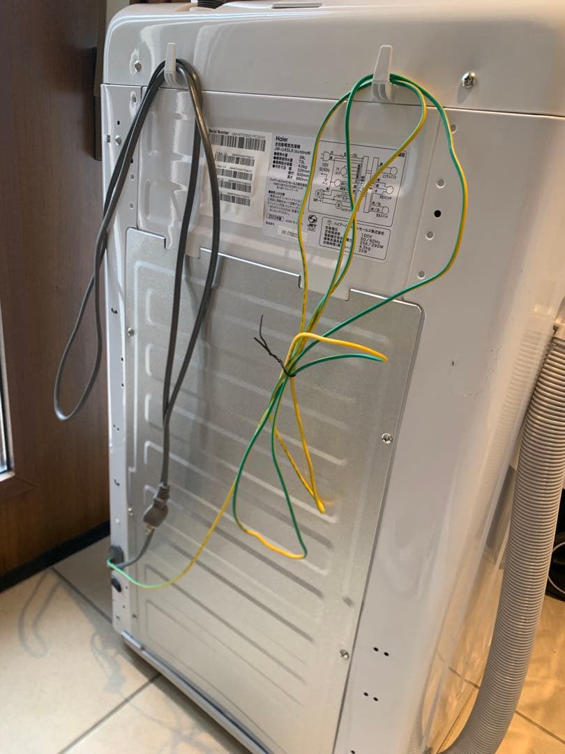 【送料込み20,800円／設置対応／使用20回程度】Haier 洗濯機 4.5