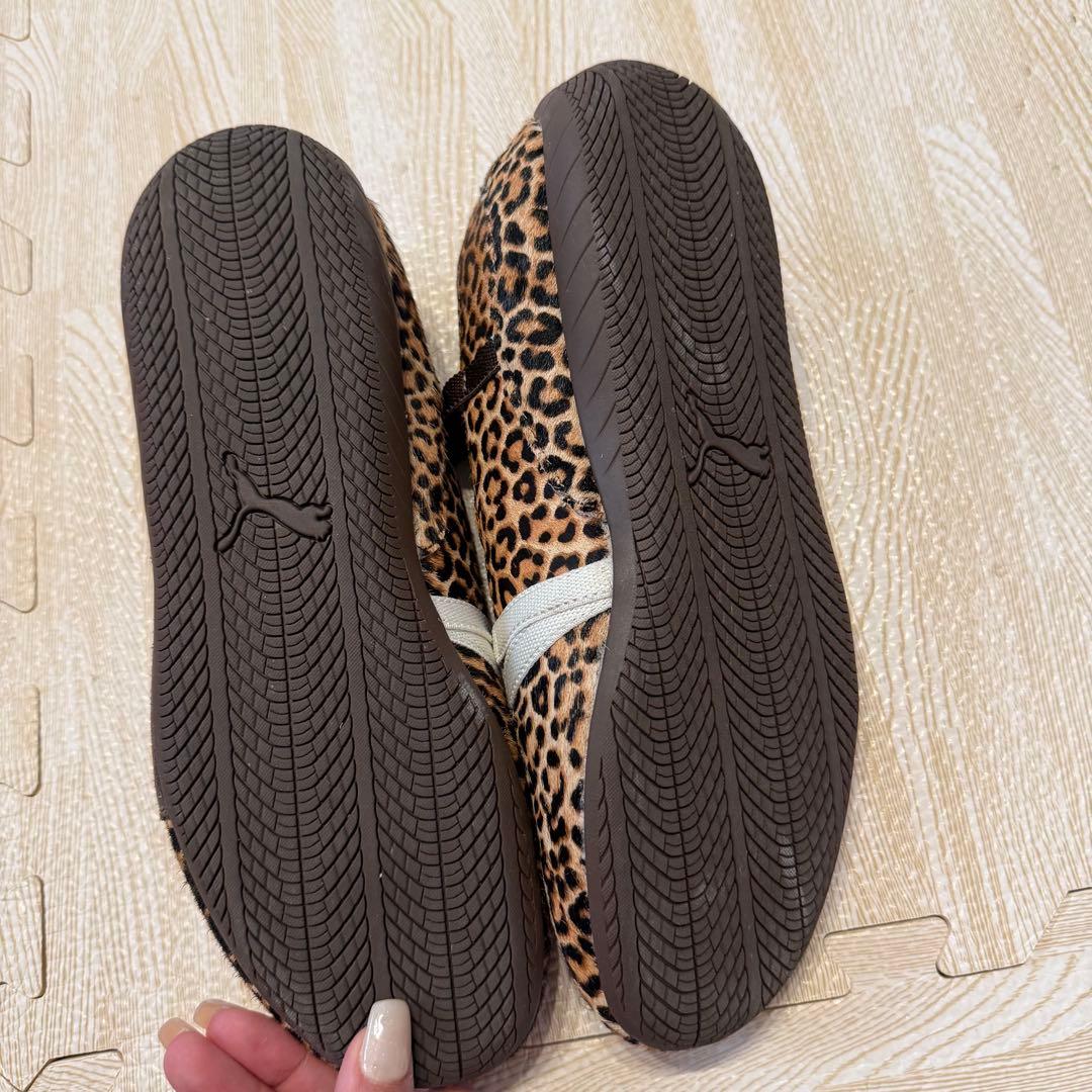 【箱なし 美品！】 プーマ スピードキャット バレエ レオパード 23.5cm