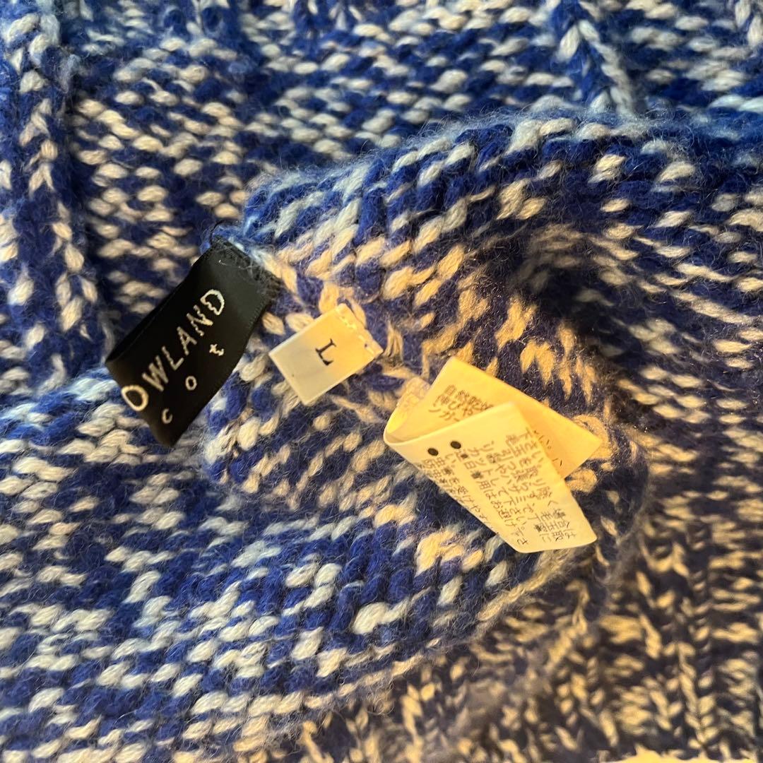 tomi3専用　TOMORROW LAND カシミア　ローゲージタートルニット