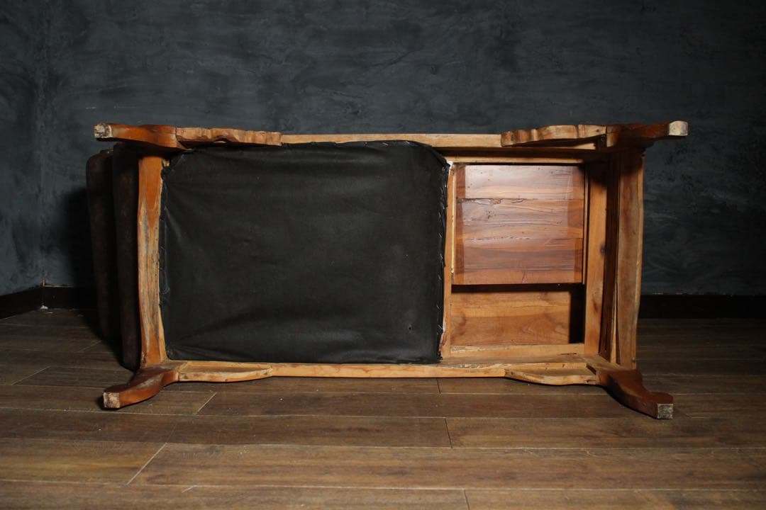 首都圏送無料〜 実用可能な美し過ぎるオブジェ 古いテレフォンベンチ 原産国不明