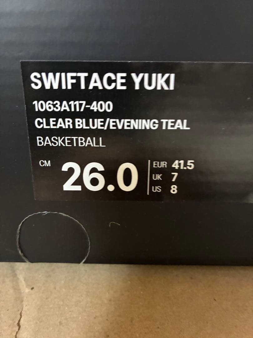 新品未使用ASICS SWIFTACE YUKI 26.0cm