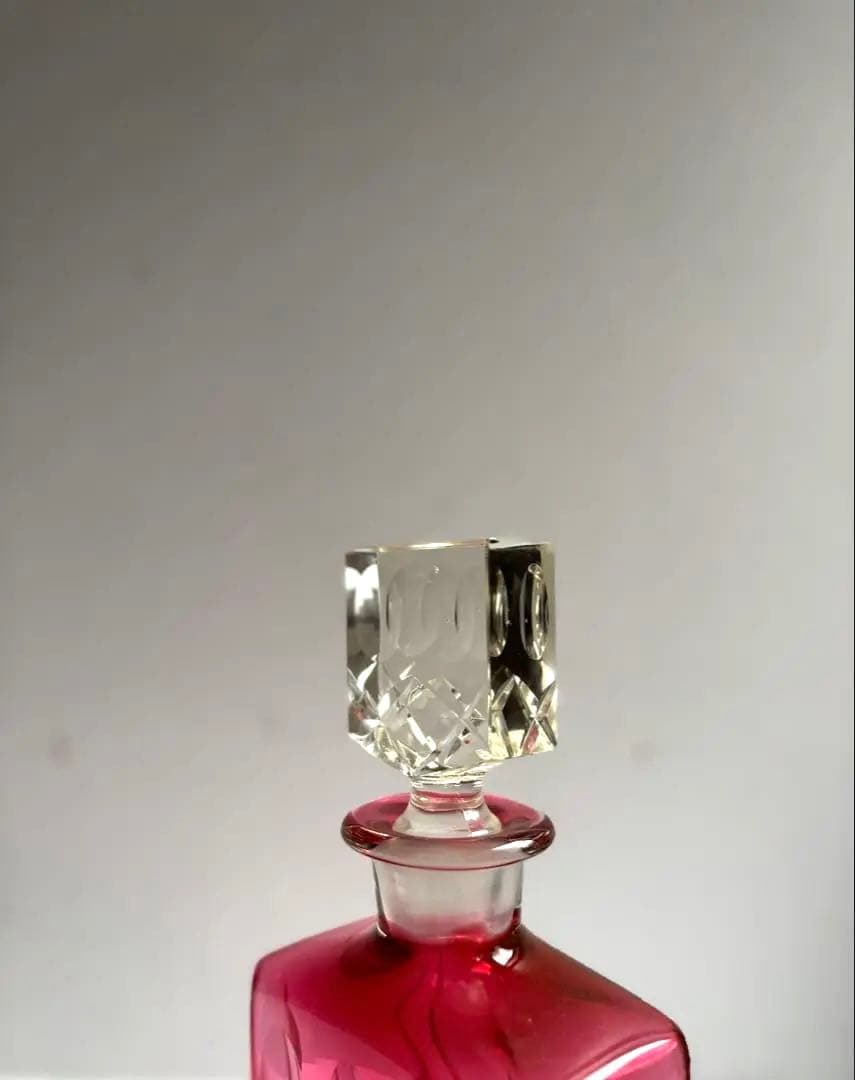 603 フランスアンティーク カットが美しいデキャンタ カラフ パリ 美品