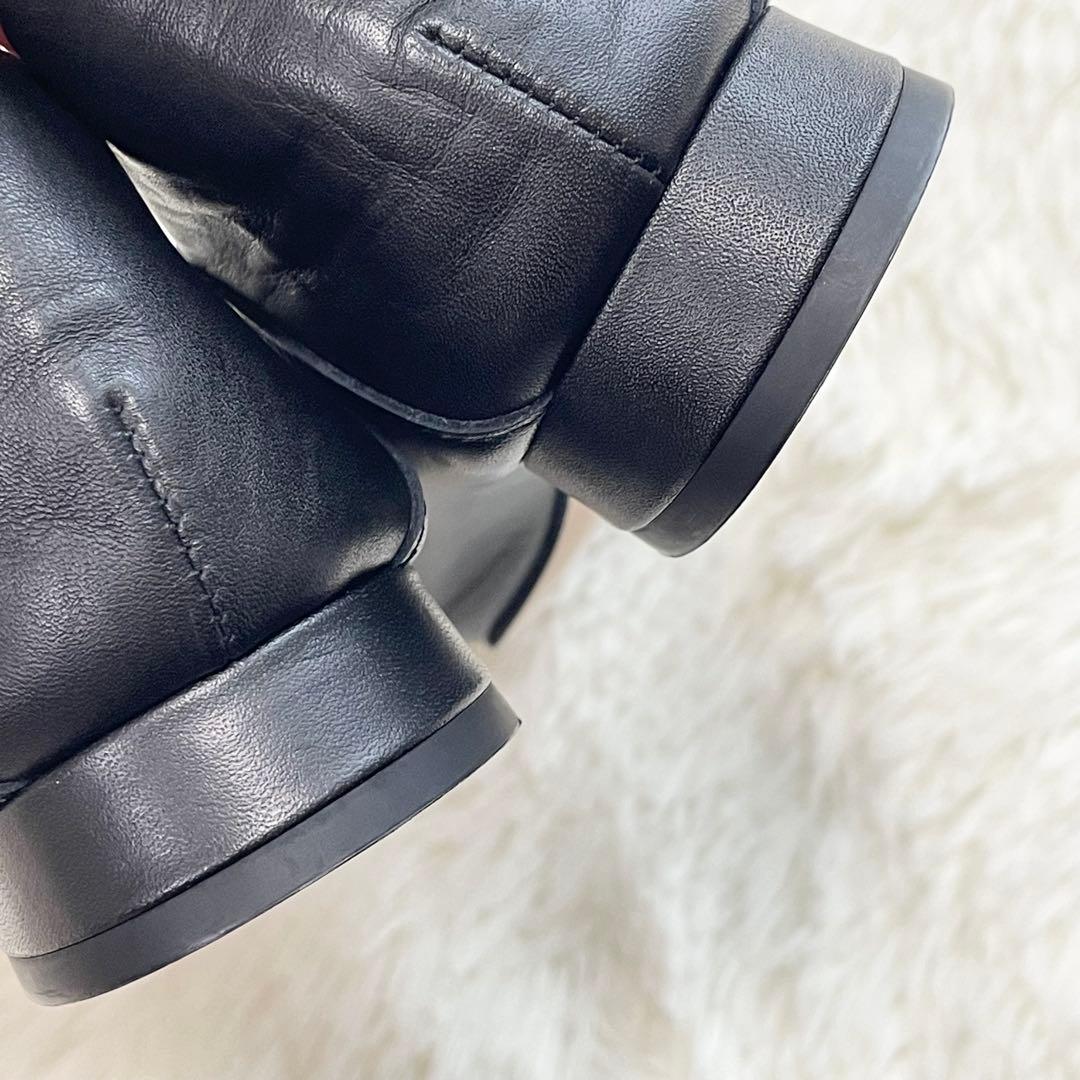 【未使用品】Odette e Odile ウェーブカットレースアップ フラット