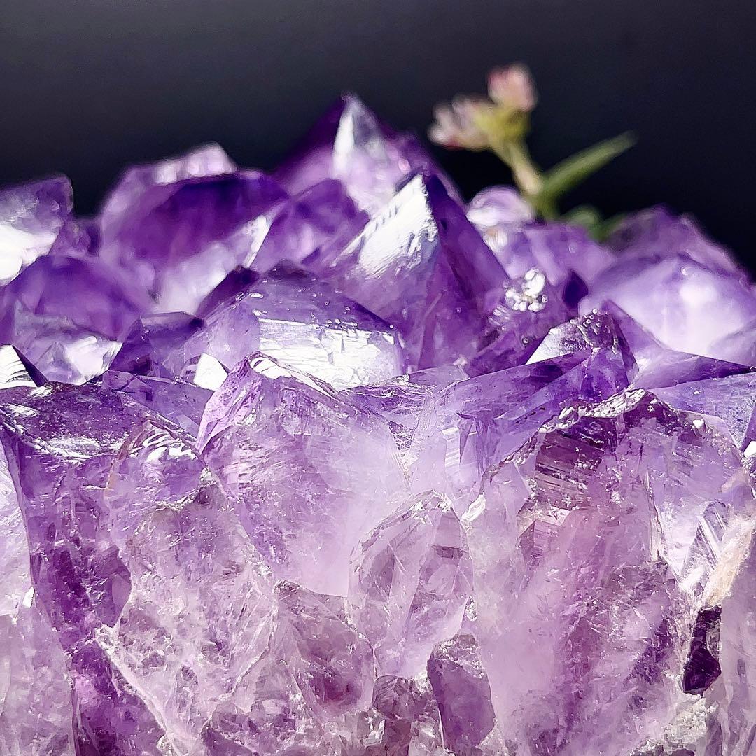 アメジスト　クラスター　原石　紫水晶　天然石　鉱物標本　【超美品】　激レア