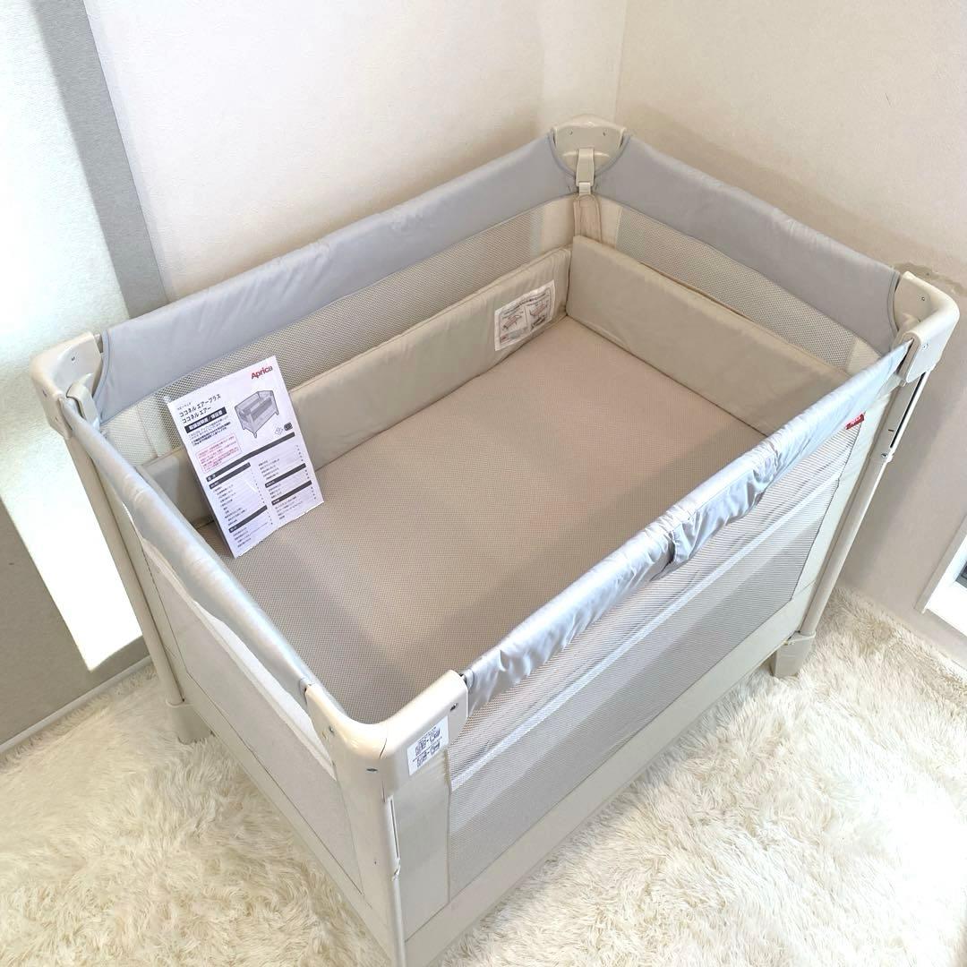 ✨未使用級✨アップリカ ココネルエアー AB ベビーベッド 折りたたみ 収納