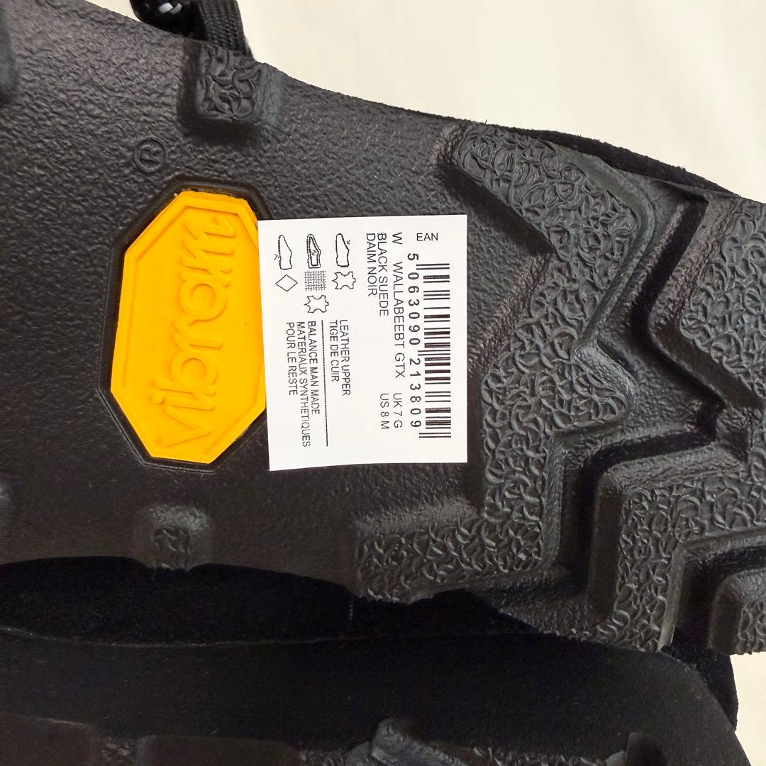 クラークス　ワラビー　ゴアテックス GORE-TEX UK7 黒　スエード　25