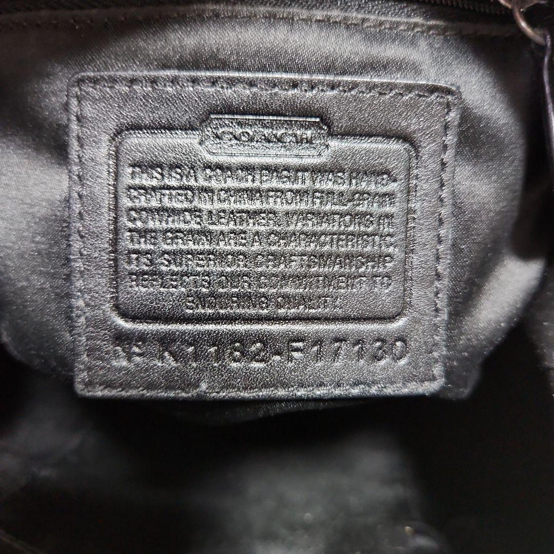 ☆美品☆COACH 2WAY 黒 レザー ショルダー ハンドバック F17130