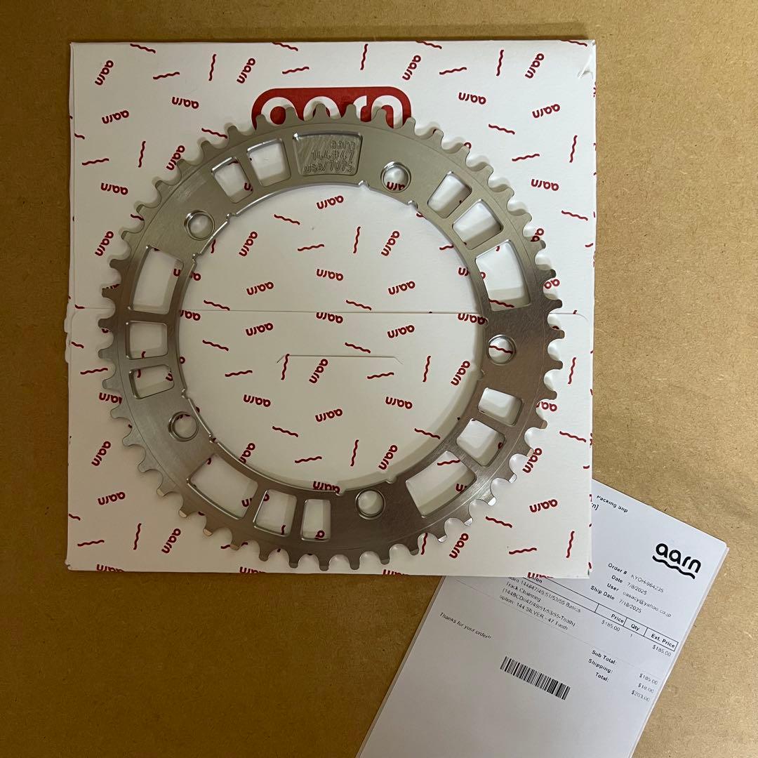 パーツ aarn TRACK CHAINRING 144 SILVER 47T