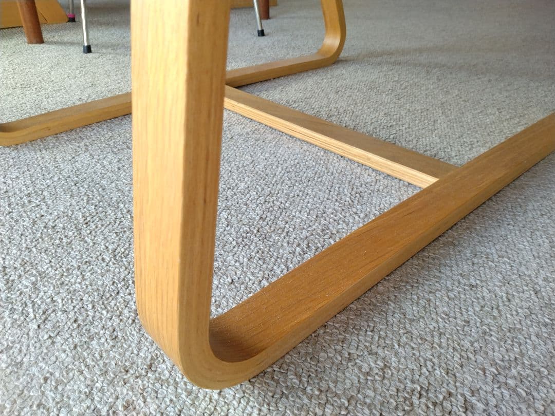 【美品】MUJI無印良品 ダイニングソファチェアオーク材/リビングでもつかえる①