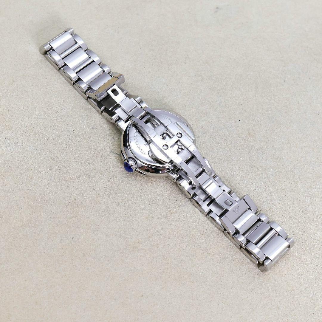 稼働 モーリスラクロア 腕時計 11Pダイヤ ホワイトシェル 新品電池 2119