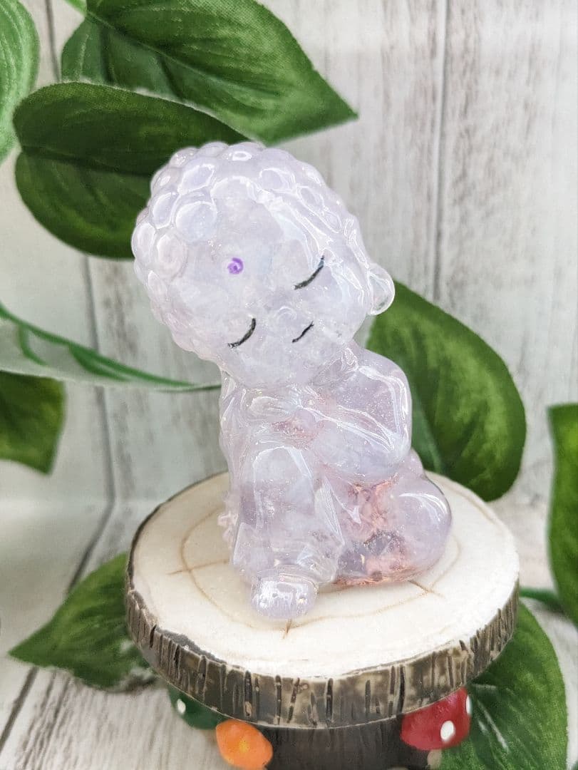 【容音】チェリーブロッサムアゲートの蝶ネクタイねこちゃん形オルゴ☆他５点