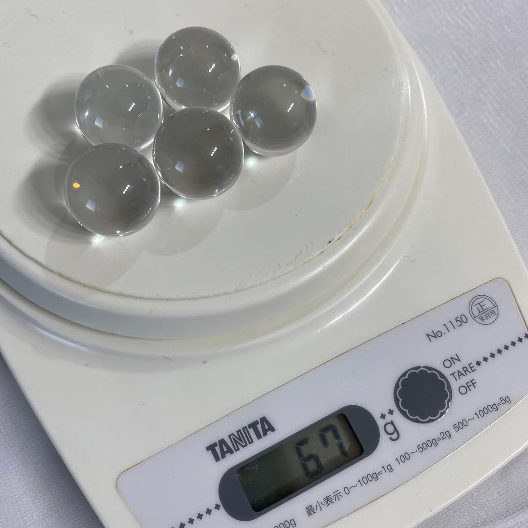 水晶　丸玉　5個