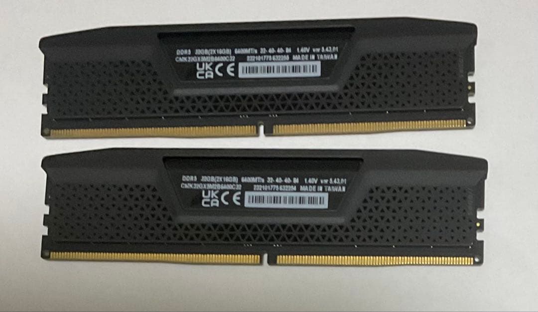 メモリー VENGEANCE DDR5 32GB (2x16GB) 6400MT/s