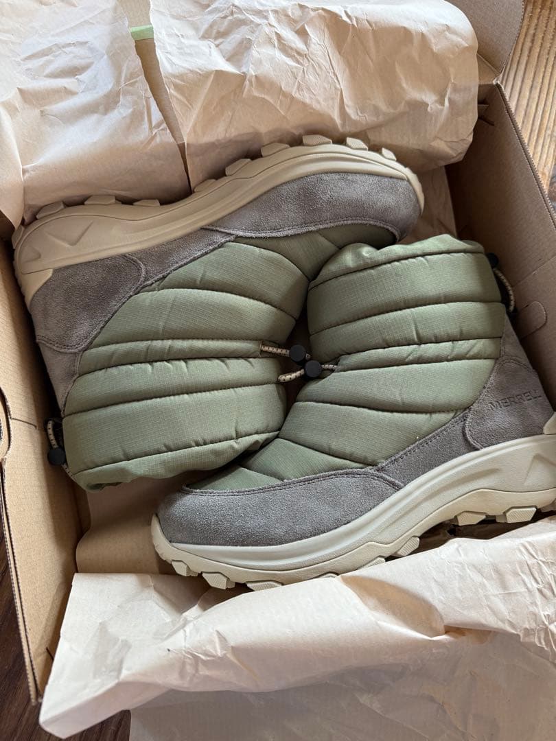 靴 MERRELL WINTER MOC ZERO TALL AVOCADO 28