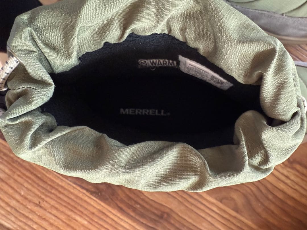 靴 MERRELL WINTER MOC ZERO TALL AVOCADO 28