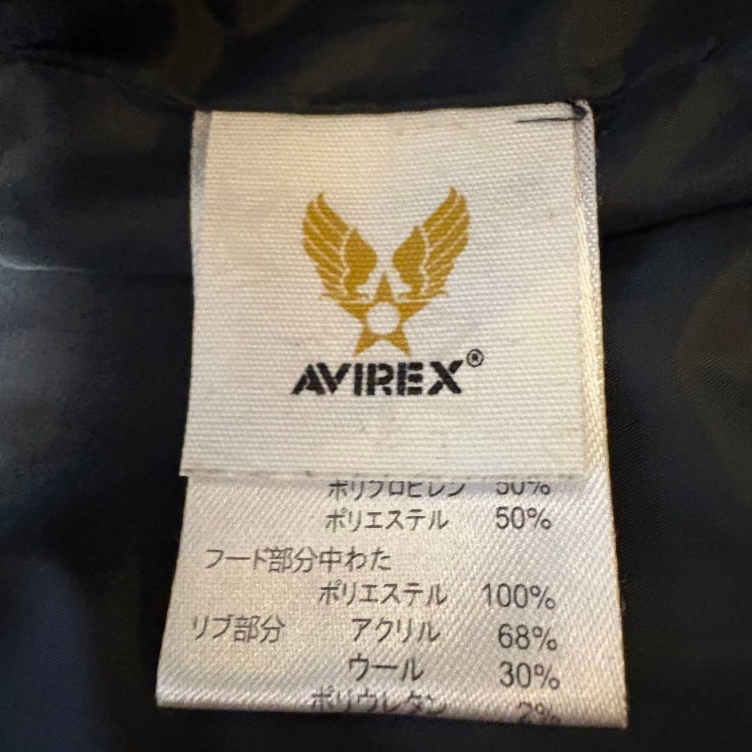AVIREX アヴィレックス ダウンジャケット 中綿 アーチロゴ 刺繍 ワッペン