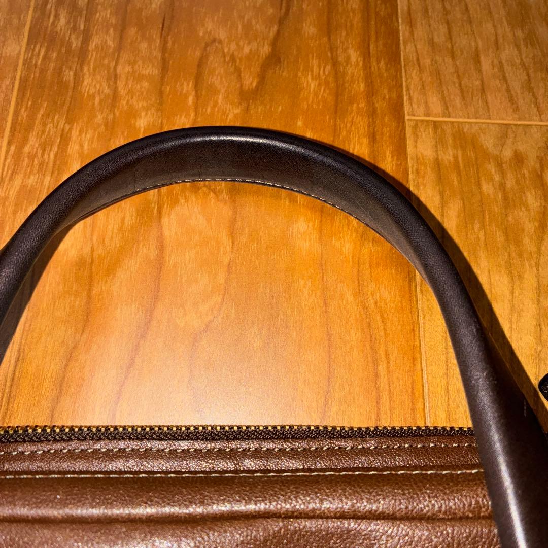 TUMI ブラウン レザー ビジネスバッグ