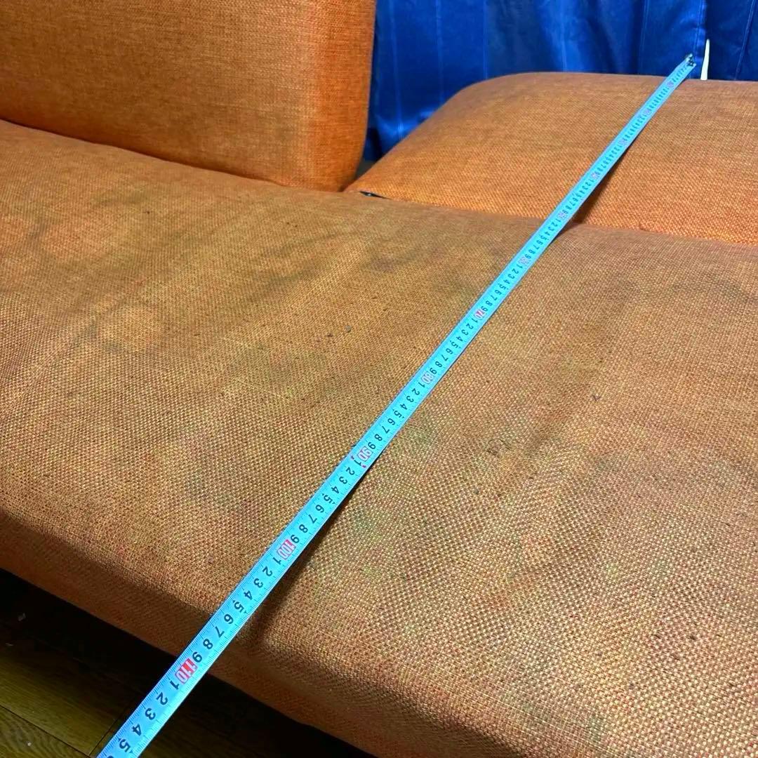 【直接取引】ソファベッドオレンジ、定価¥35,800