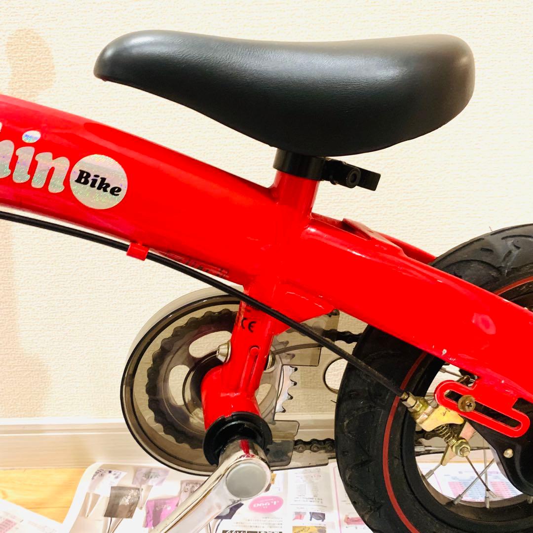 へんしんバイク 12インチ レッド スタンド・ペダル・説明書・工具付き