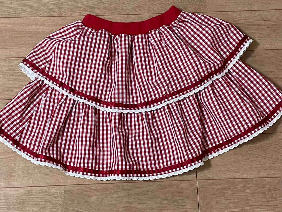 シャーリーテンプル いちご　ジャケット＆スカート セットアップ　130