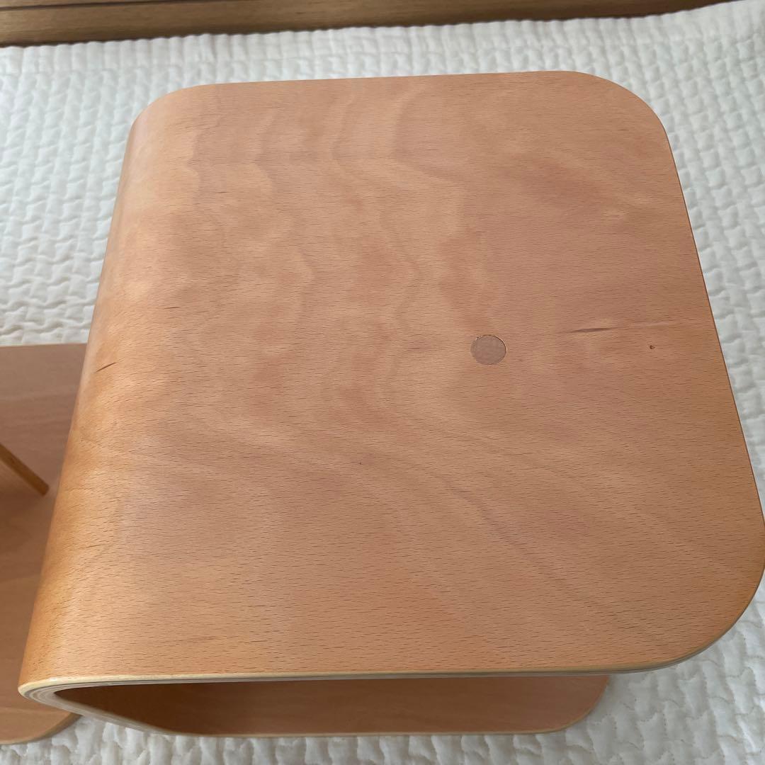 ＊美品＊HOPPL ホップル コロコロチェア 木製 キッズチェア 2脚セット