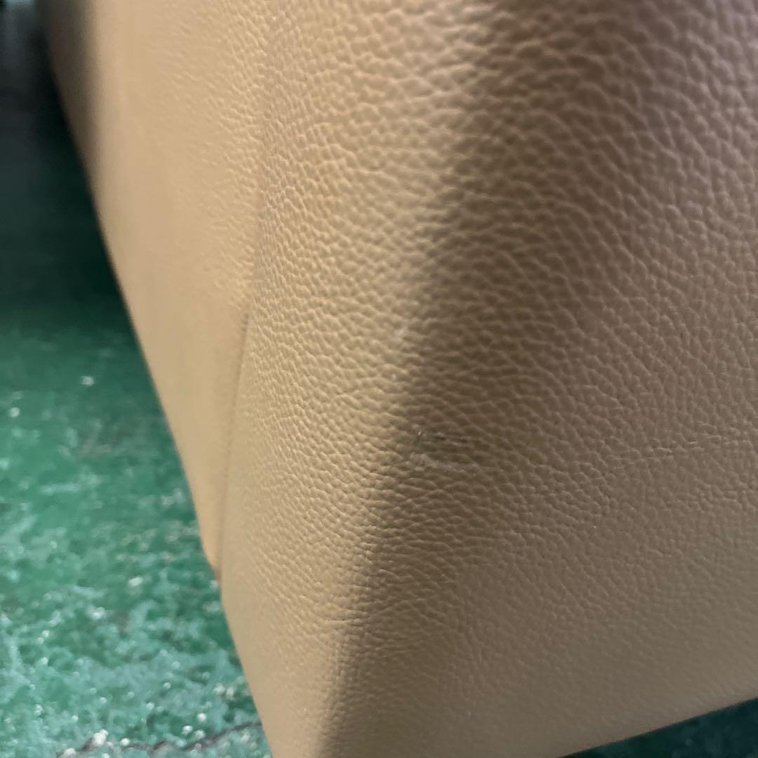 ベージュ レザー 2人掛けソファー インテリア 家具