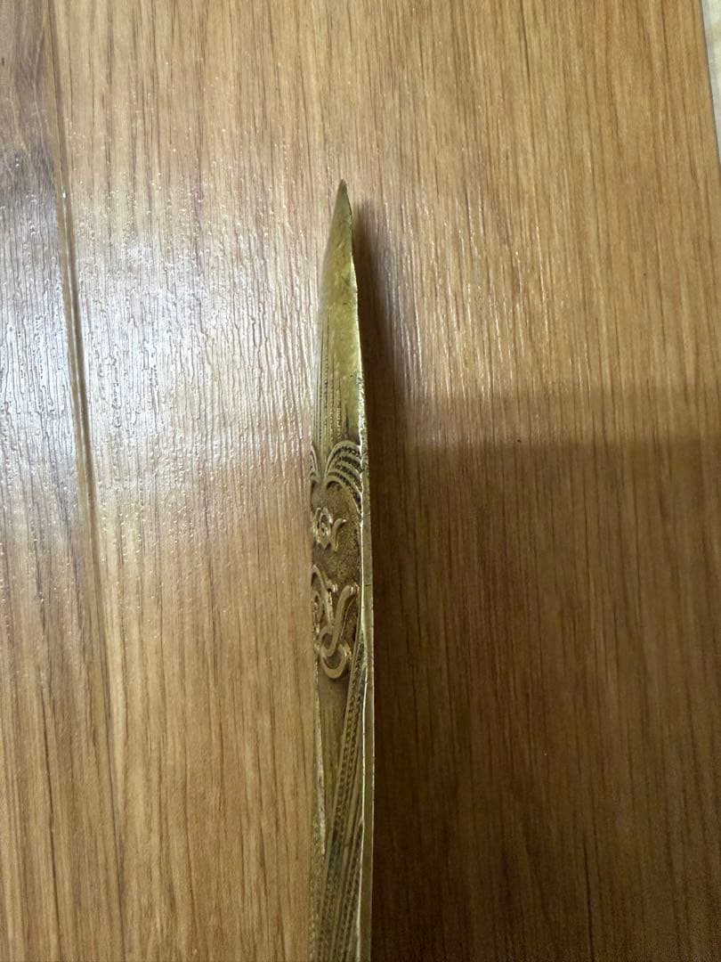 1910年製　アンティークペーパーナイフ　真鍮