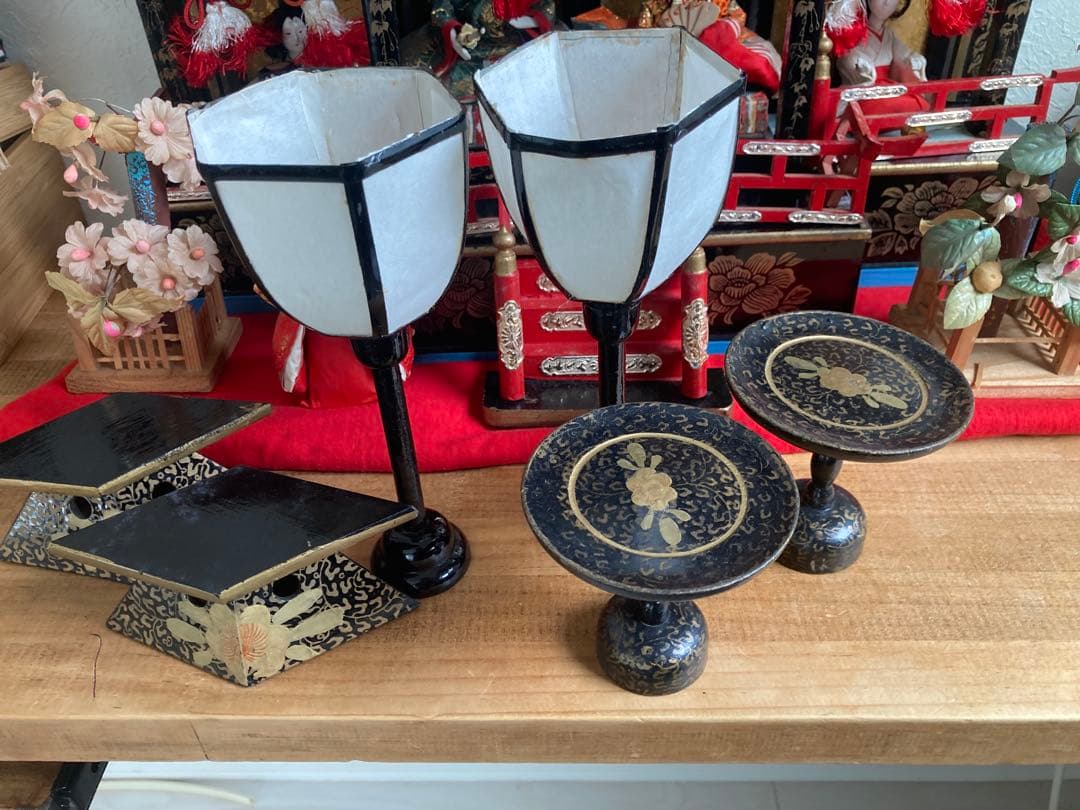 御殿雛　屋敷つき雛人形 アンティーク雛